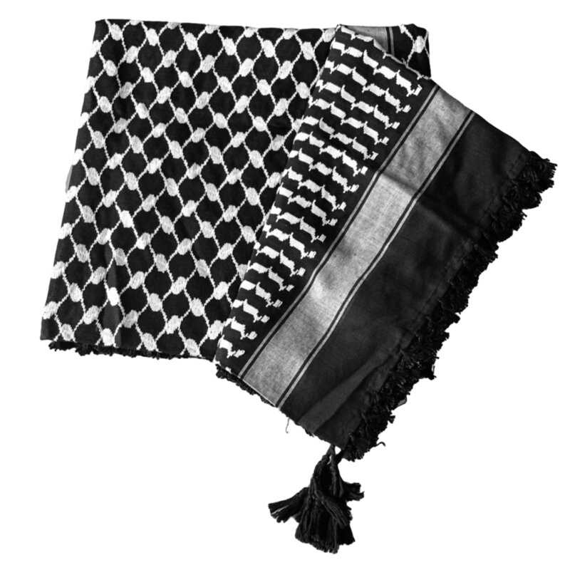 Y166 경량 성인 자카드 패턴 Shemagh 스카프 다목적 Headscarf 조정 가능한 종교 스카프 야외 Headwrap