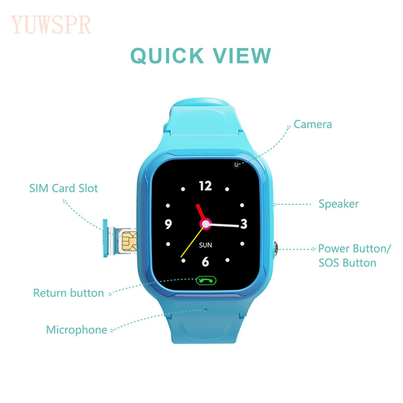 Q90 Kids GPS Tracker orologi sensore anti-smarrimento WIFI GPS LBS posizione chiamata vibrazione monitoraggio Baby Smart Watch per 3 ~ 10 anni