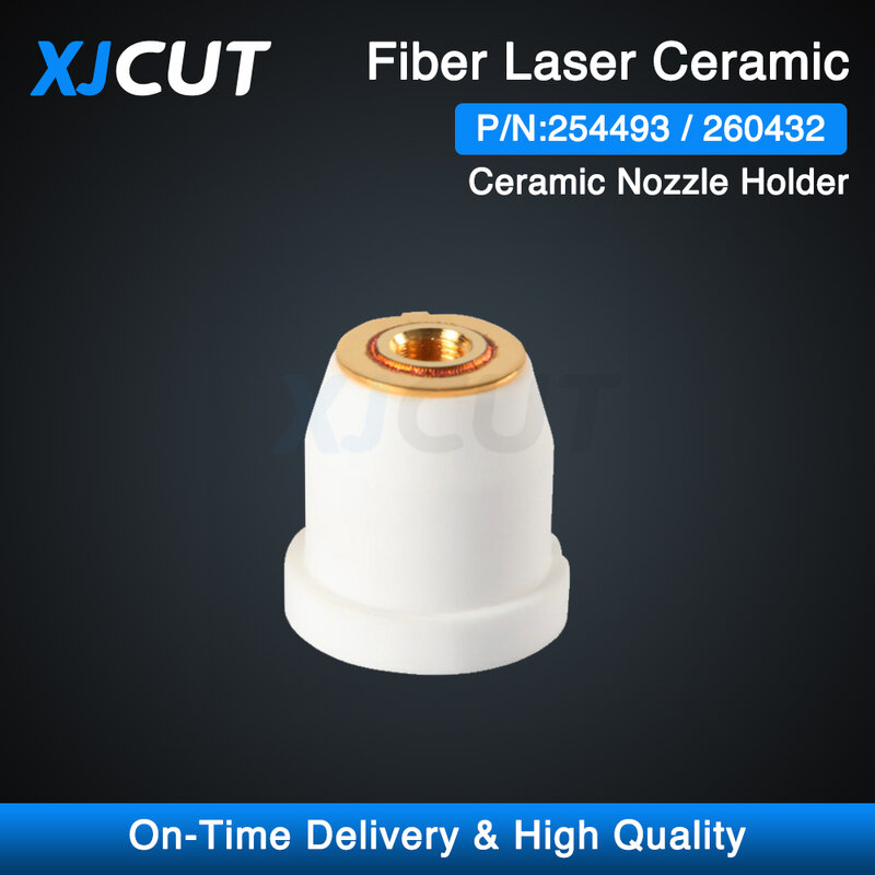 Suporte do bocal cerâmico do laser XJCUT, Cabeça de corte da fibra do CO2, OEM PIN 254493 260432, 10 PCes por lote