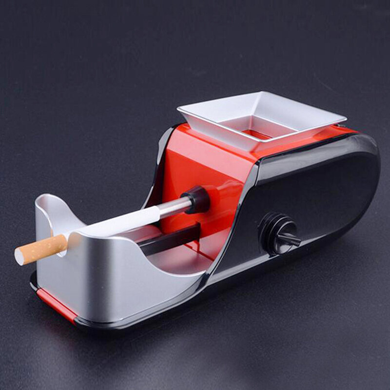 Mini máquina eléctrica automática para liar cigarrillos, inyector de tabaco con rodillo, enchufe estadounidense
