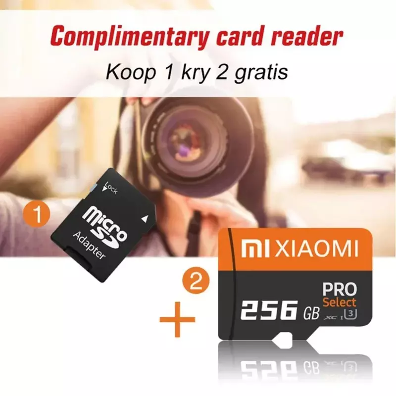 XIAOMI Memory SD Card 128GB 256GB 512GB High Speed Class10 SD/TF Flash Card For Smartphone Table PC Camera Flash Mini SD Card