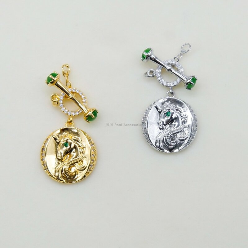 one pcs rabbit/unicorn OT clasp Jewelry accessory connector  wholesale  hook FPPJ 18k plated