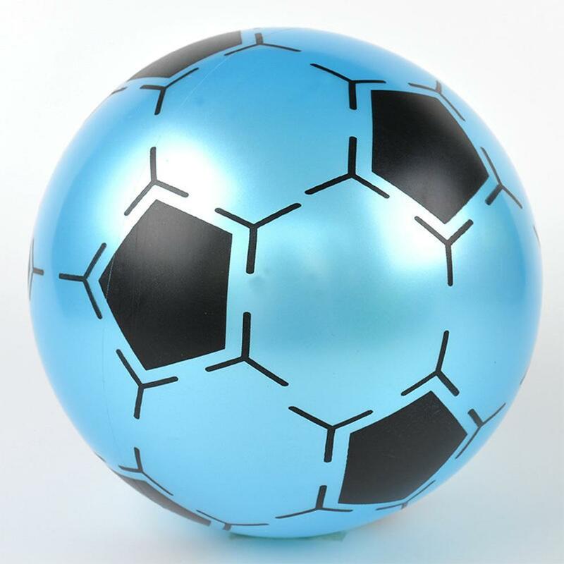 Pelota de fútbol inflable de Pvc para niños, juguete con forma de balón de fútbol, regalo para niños, Color aleatorio, 9 pulgadas