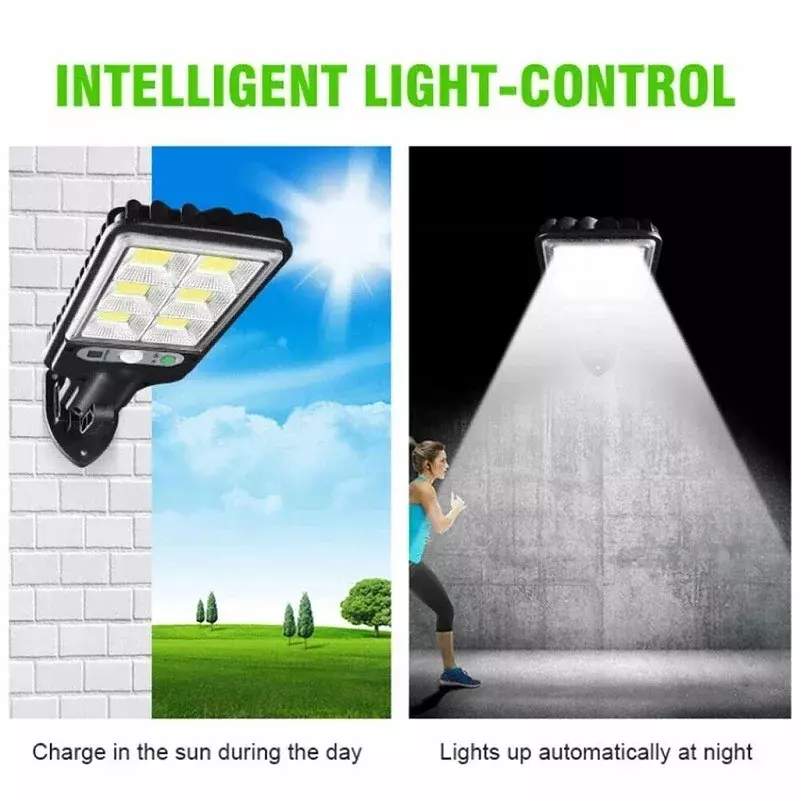 Wilder's New Outdoor LED Solar Street Light Human Body Induction Garden Light Home Lighting Remote Control Small Wall Light