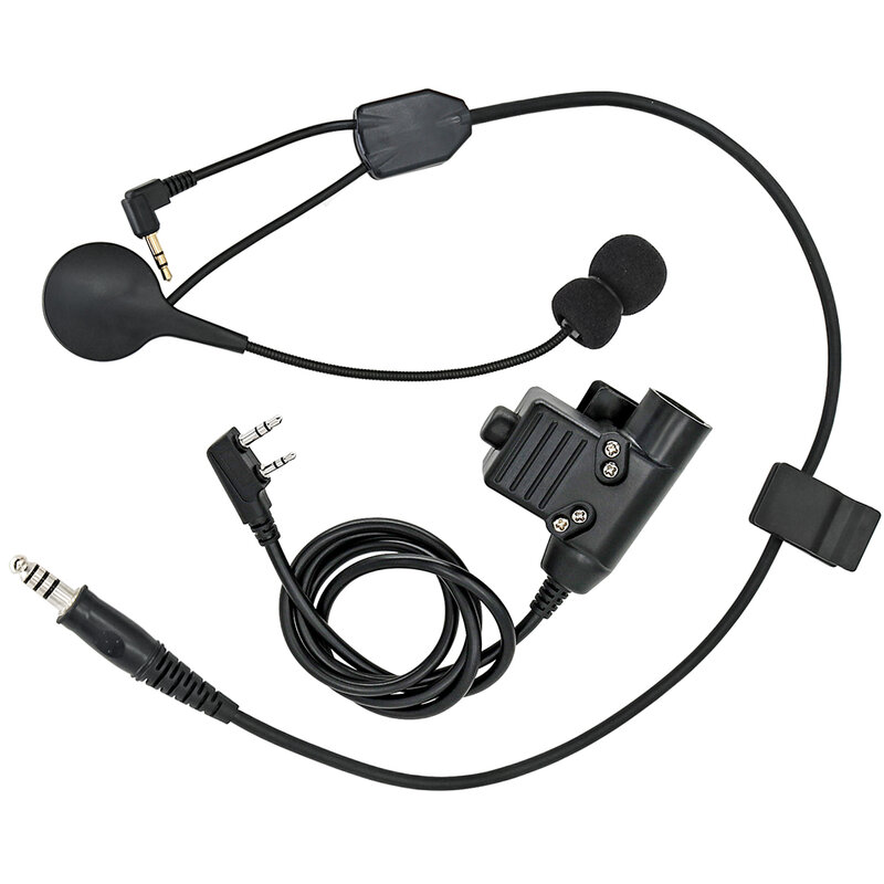 Y-line kit para howard leight earmuffs eletrônicos mmsa sordin ipsc zozohan em054 fone de ouvido tático para estabelecer uma comunicação