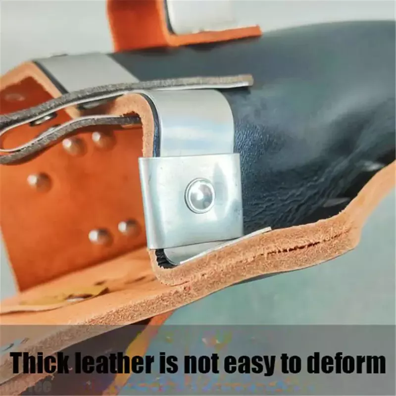 2024 New Portable High Quality Leather Metal Electrical Drill Belt Bag Tool Bag for Hammer Tape Measure Electric Wrench Pochete