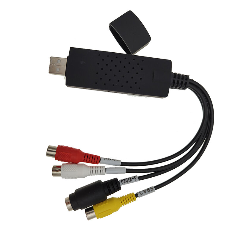 USB 2.0 Adaptor Kartu Pengambilan Video Audio VHS Ke DVD Video Pengambilan untuk Windows 10/8/7/XP Pengambilan Video