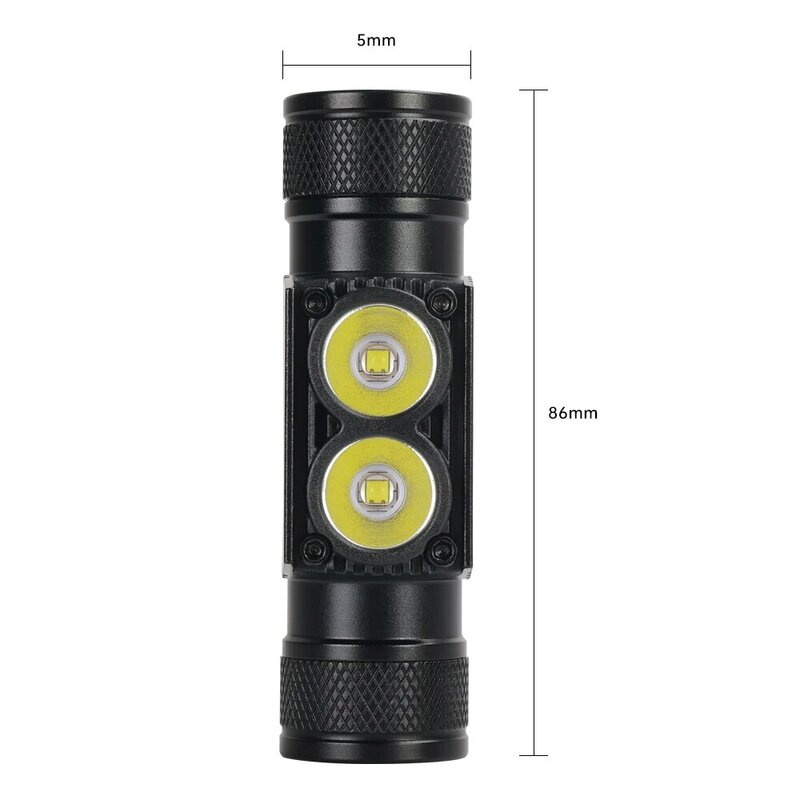 H25S Headlamp 18650 Headlight Dual Luminus SST40 LED 1200lm USB Rechargeable Outdoor Tactical Working Lamp