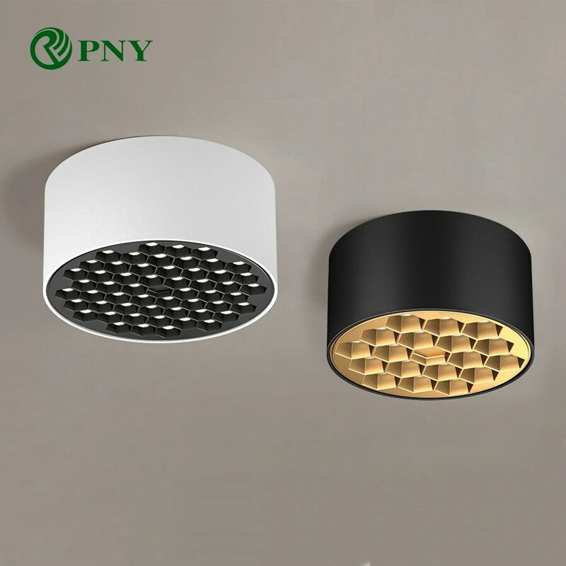 Светодиодный потолочный прожектор PNY, хорошее качество, маленький потолочный светильник для коридора, гостиной, спальни, 12 Вт, 20 Вт, 30 Вт, поверхностное крепление, точечное освещение