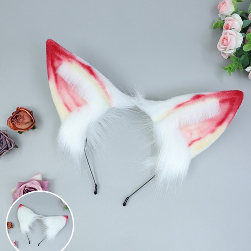 Y166 Cosplay Maid Hairhoop Ear Hairband Bendable Anime Costume Accessories Girl Female Favor Themed Party Headpieces