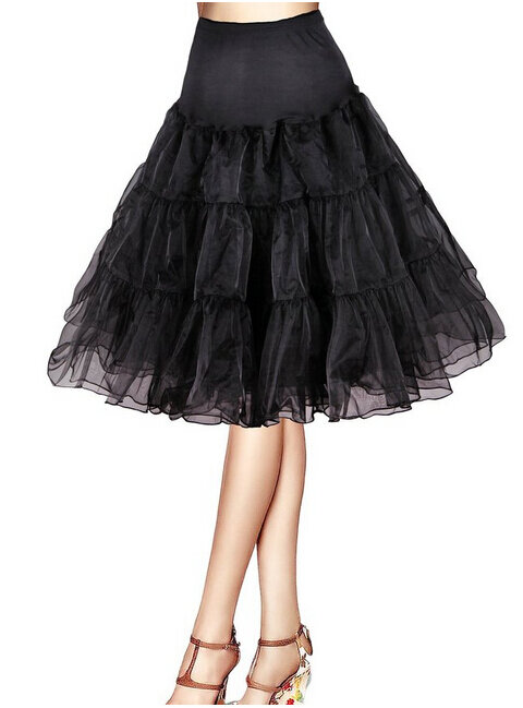 Женская пышная короткая юбка-пачка из органзы в стиле «Хэллоуин»