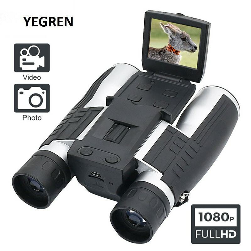 Télescope numérique 12x32, écran LCD 2.0 pouces, binoculaire, appareil photo HD, enregistrement photo et vidéo, jumelles d'extérieur