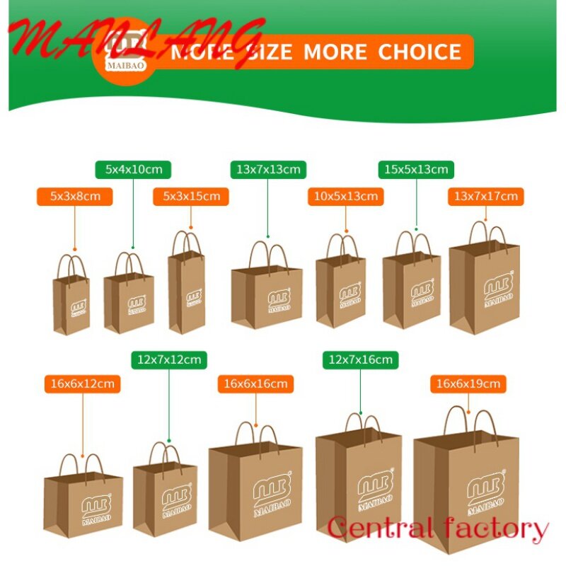 Custom  Custom Food Packaging Bags For Packaging Paper Bag With Logo, Delivery Paper Food Bags For Food, Brown Paper Kraft Bag C
