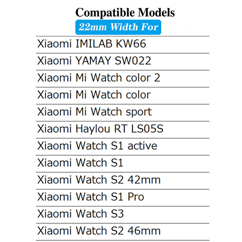 สายรัดโลหะ22มม. สำหรับนาฬิกา Xiaomi สาย S3สำหรับนาฬิกา Xiaomi S1สาย Active/Pro สำหรับนาฬิกา Xiaomi S2สายรัดข้อมือแม่เหล็ก