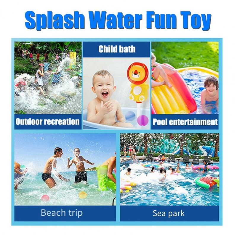 Brinquedo de bola de silicone para crianças, jogo de balão reutilizável, praia à beira-mar, verão