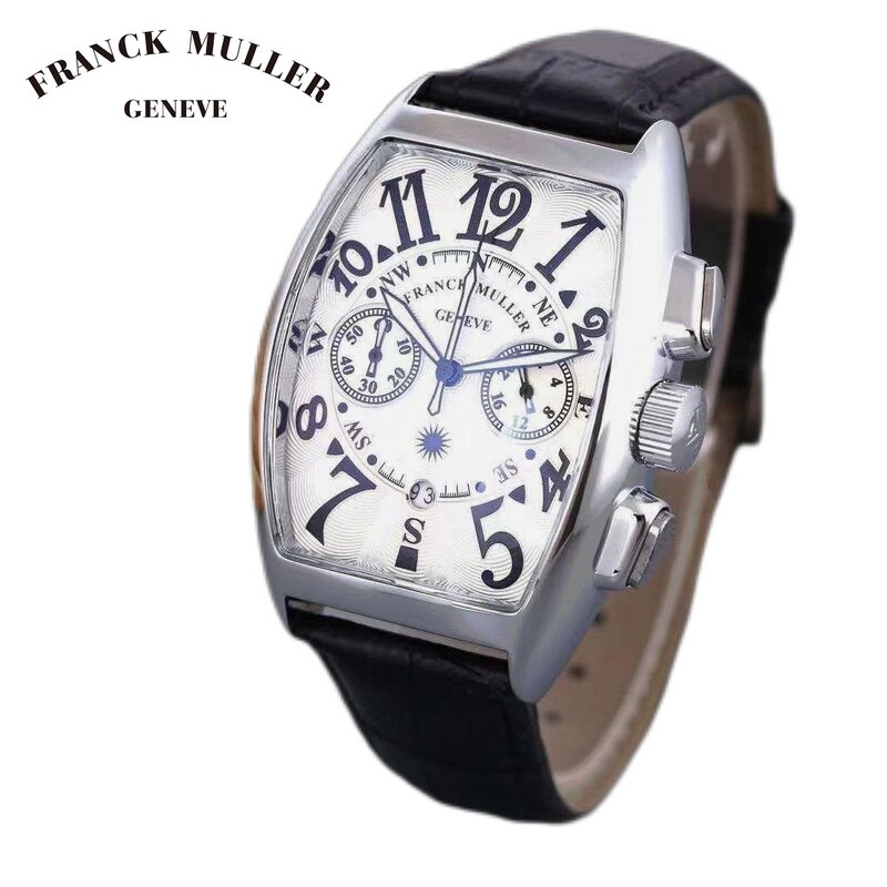 FRANCK MULLER-Reloj de pulsera de cuarzo para hombre, cronógrafo de moda, deportivo, resistente al agua, artículos de lujo, envío gratis