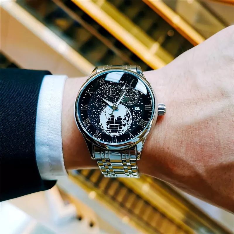 Relogio Masculino AOKULASIC Men's Mechanical Automatic Watches Luxury Brand Fashion Business Watch Trend Waterproof Clock Male