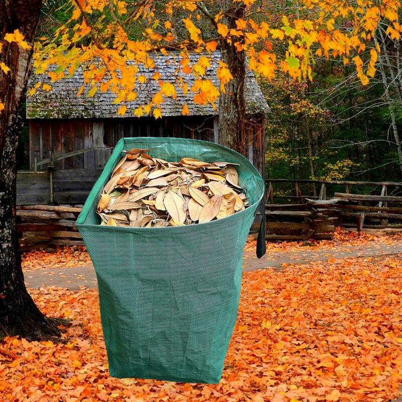 Bolsa plegable para hojas de jardín, Cubo de recolección de residuos, portátil, 52x75CM