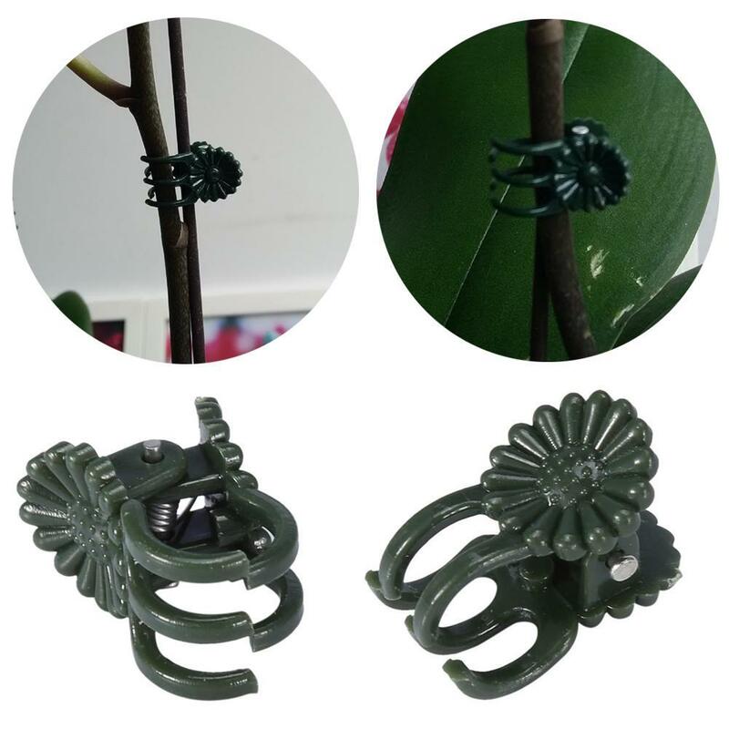 1-100 PCS Plant Clips Vine Clamp Plant Support For Grafting Tomato Butterfly Orchid Flowers Clip Garden Accessories Tools