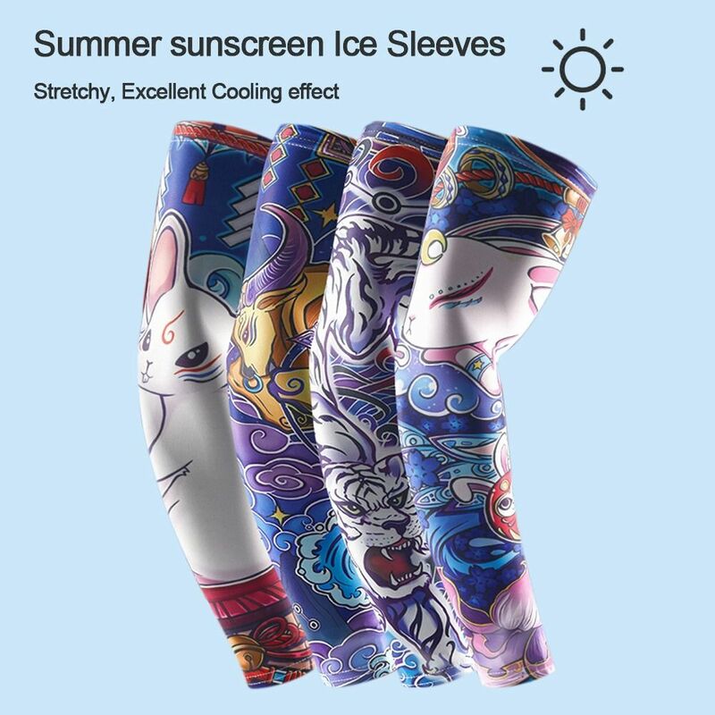Manchons de bras de protection UV de basket-ball, couvre-bras de sport en plein air, manches de tatouage de protection solaire, plus chaud, nouveau, 1 paire