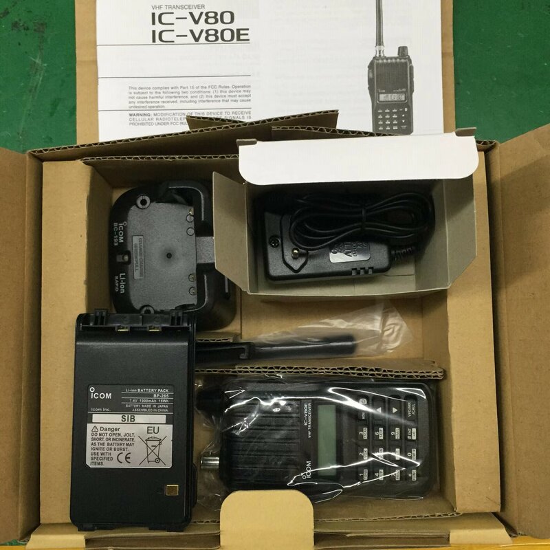 Для ICOM IC-V80E VHF Walkie Talkie 8W 10KM с аварийной сигнализацией top