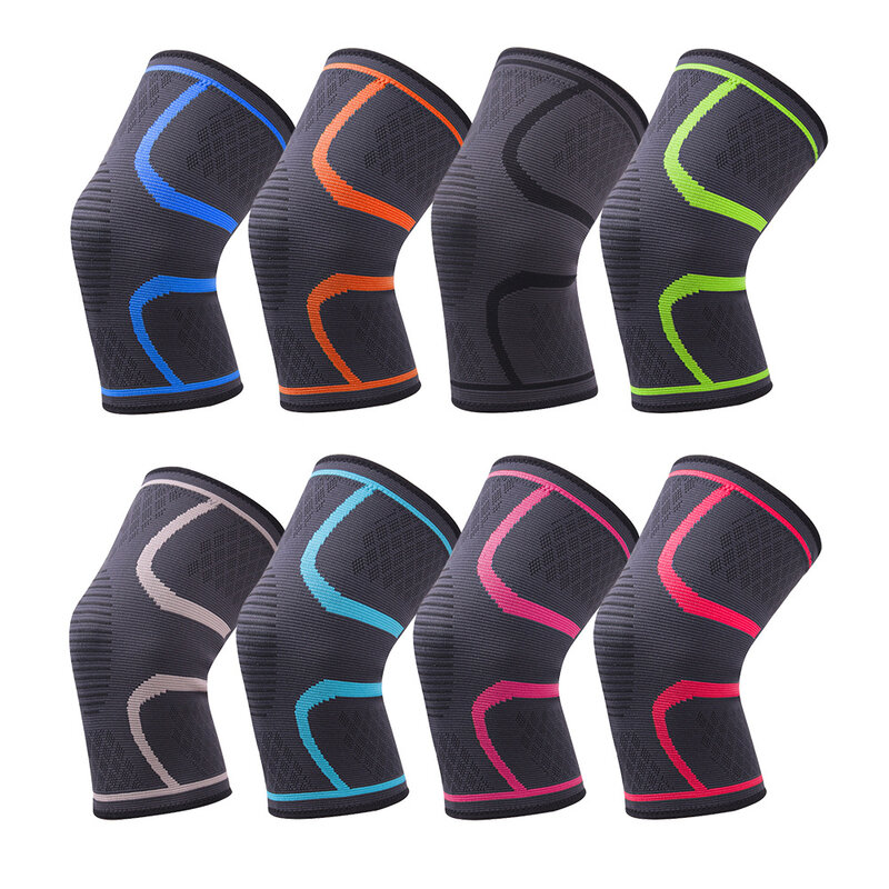 2 piece bicycle Knee Pad with elastic nylon sports compression Knee Pad, suitable for fitness, running, basketball and volleybal
