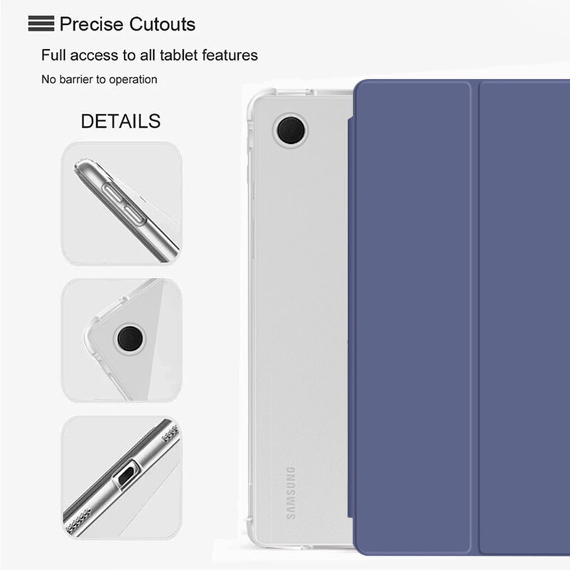 Capa protetora para tablet Samsung Galaxy Tab, Tab A 10.1 "9.7" 8.0 ", 2016, 2019, SM-T510, SM T515, T580, T290, T550, P550, Smart Cover