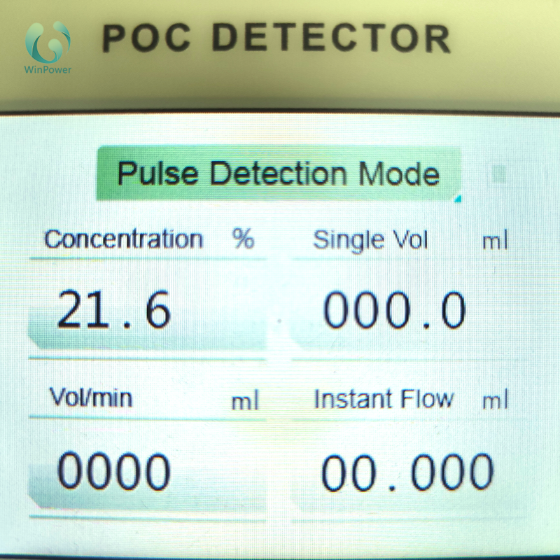 O analisador ultrassônico pulsado do oxigênio, concentradores portáteis do oxigênio, sistema do teste do O2, detecta a pureza do oxigênio, o fluxo e a pressão, RP-A01