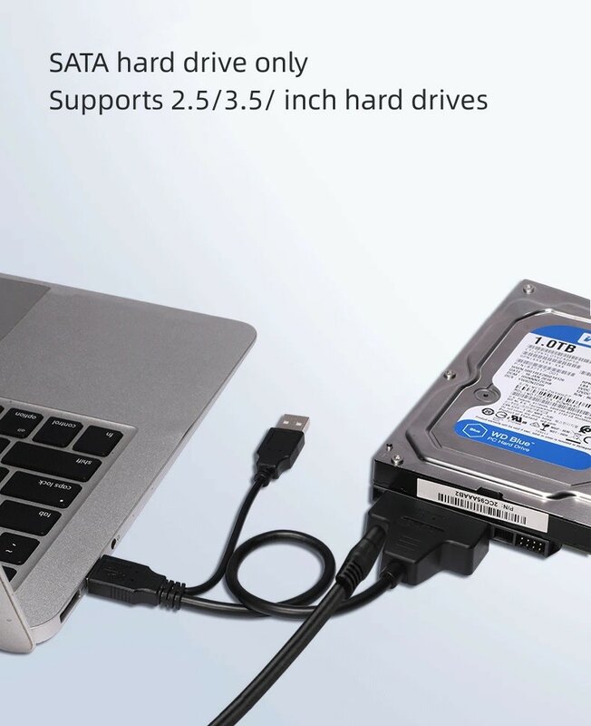 노트북 하드 드라이브 케이블 SATA22pin 직렬 포트, USB3.0-SATA 케이블, 2.5 인치, 신제품