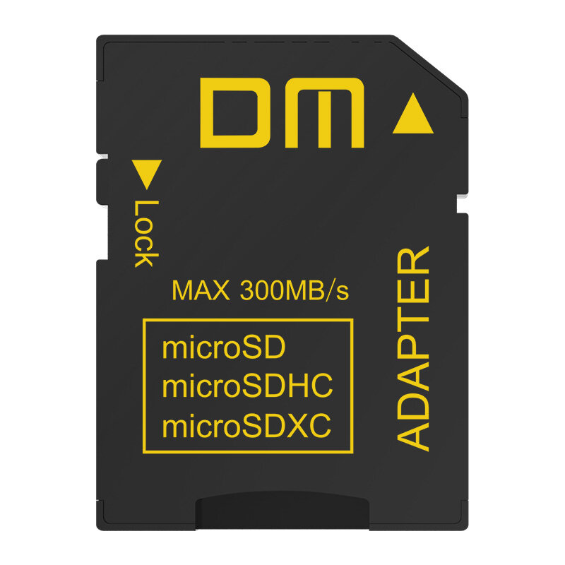 DM SD-t Adattatore SD4.0 UHS-IIcomptabile con microSD microSDHC microSDXC velocità di trasferimento può fino a 300 MB/s micro sd Card reader