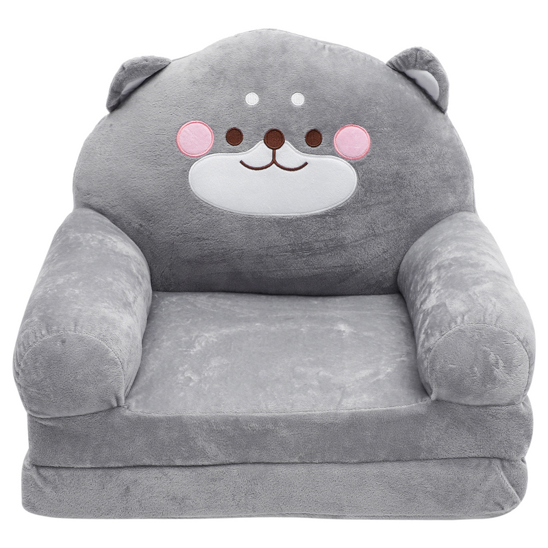 Folding Children's Sofa Kid Plush Seat Kids Seating For Infants Sitting Chair Couch Pearlescent Elephant Shape