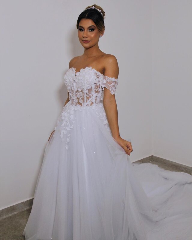 Женское винтажное свадебное платье It's yiiya, Белое Кружевное Платье трапециевидного силуэта на лето 2023