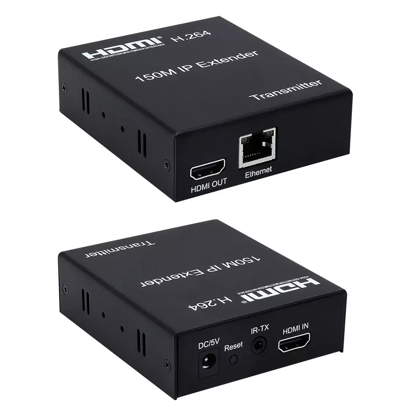 1080P 150M IP موسع HDMI الارسال استقبال إيثرنت الخائن عبر RJ45 CAT5e/6 كابل الشبكة دعم واحد TX إلى متعددة RX