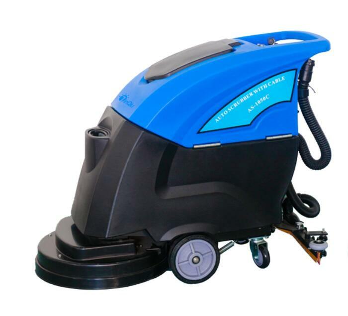 industrial automatic walk behind electric washing dryer cleaning machine floor scrubber