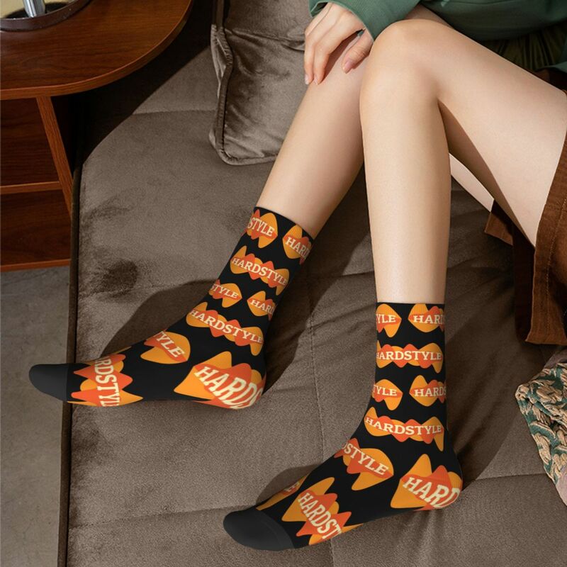 Hardstyle Equalizer Socks Harajuku Super Soft Stockings All Season Long Socks Accessories for Unisex Gifts