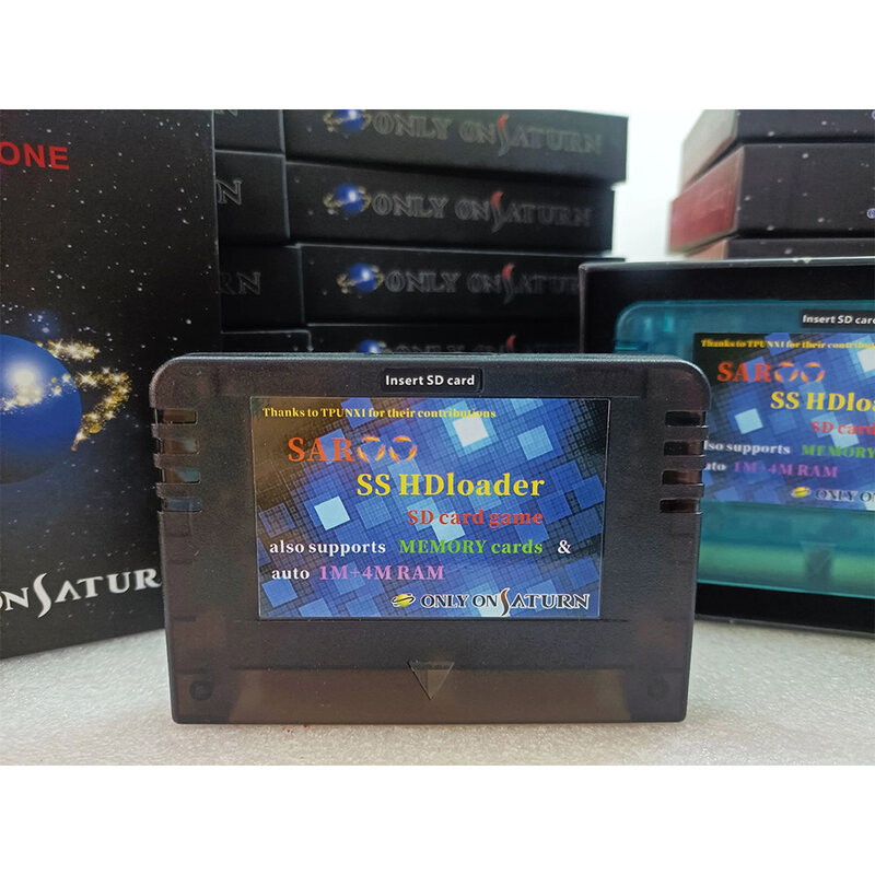 Nowy czytnik gier SAROO SS HDloader Karta szybkiego odczytu Obsługa kart menorycznych SD TF Gry bez płyt CD dla Sega Saturn