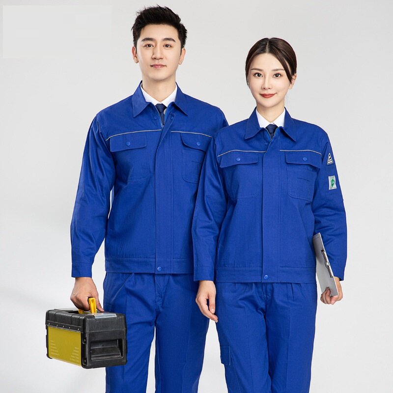 Anti Static Work Clothing Pure Cotton Working Uniforms Electrical Worker Coveralls Durable Breathable Workwear Welding Suit 4xl