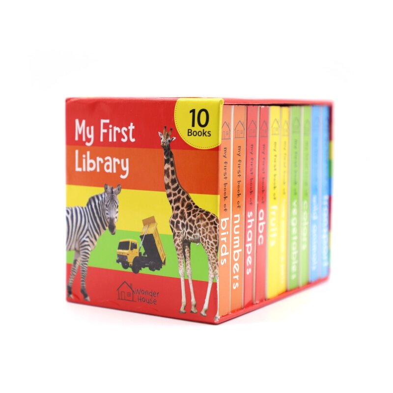 Set di libri di cartone per bambini con copertina rigida personalizzata professionale personalizzata/stampa di libri per bambini