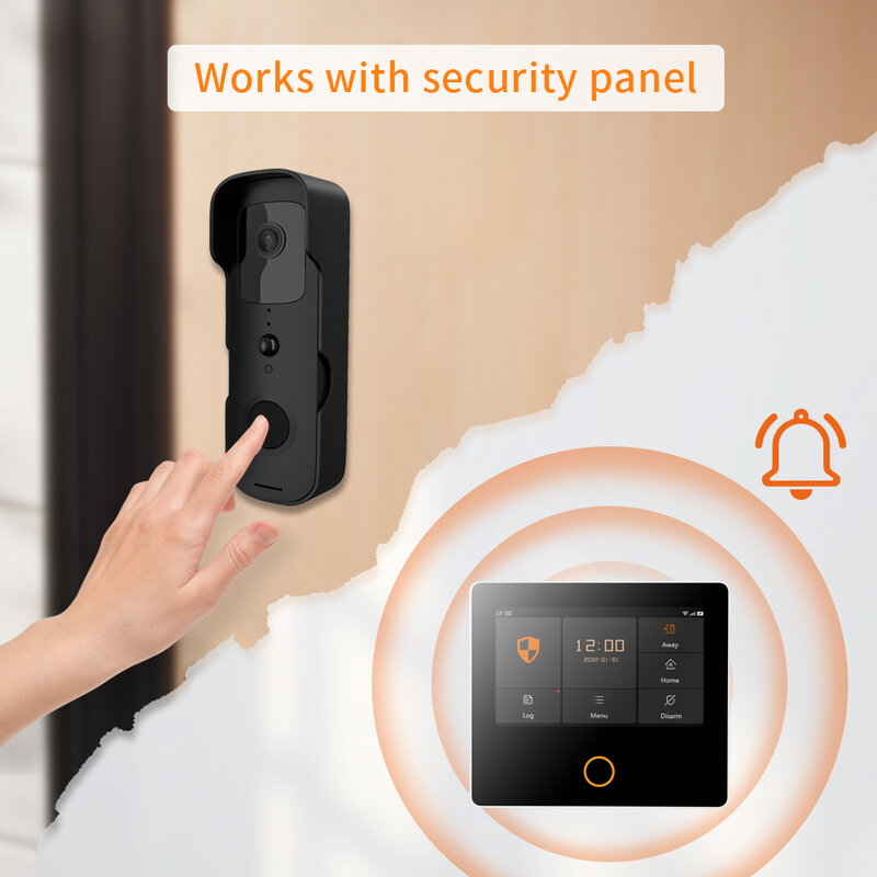 Ostaniot 1080P HD Video Doorbell&Trumpet Tuya WiFi Outdoor Waterproof Doorbell Visual Intercom Home Security Camera Night Vision