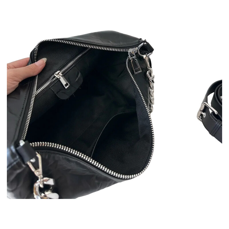 Женская кожаная сумка через плечо, модная сумка для кресла 2023 года. Форма женского Полумесяца. Подмышечная лампа