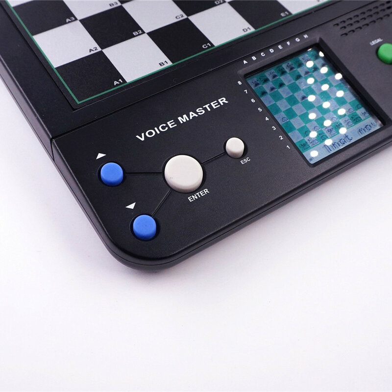 1 pc 64 Grids Push Switch Talking English Germany electronic chess computer chess Magnetic travel teaching Program beginners