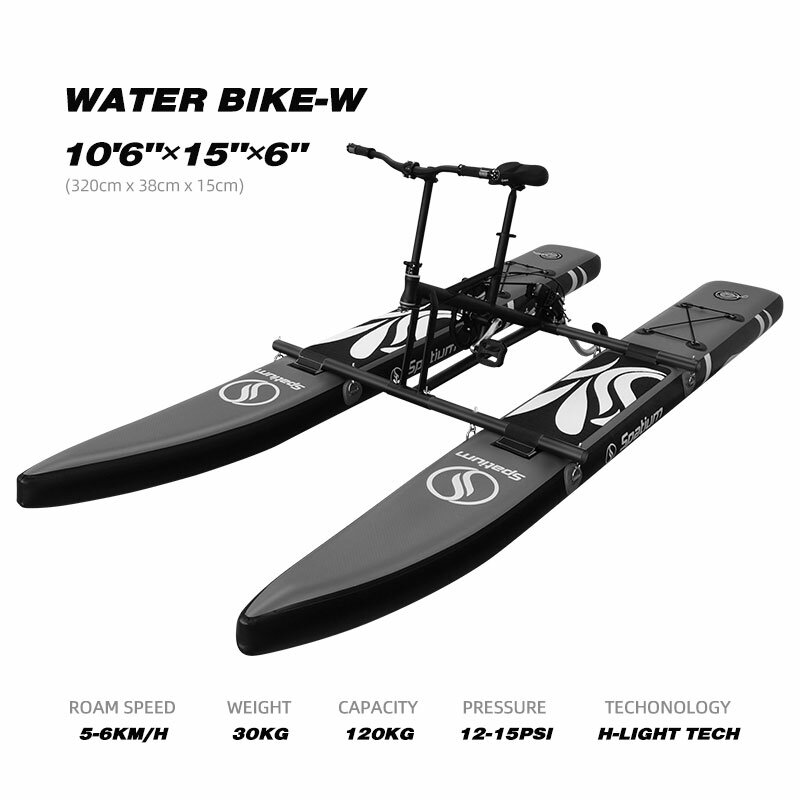 Zebec 2022 New arrival inflatable floating water bike pedal boats for sale