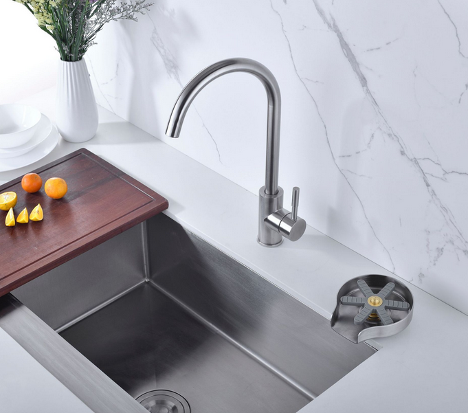 2022 nuovo Design rondella per tazze sciacquatrice per vetro in acciaio inossidabile per lavelli da cucina, accessori per lavello da cucina, sciacquatrice per vetro da Bar