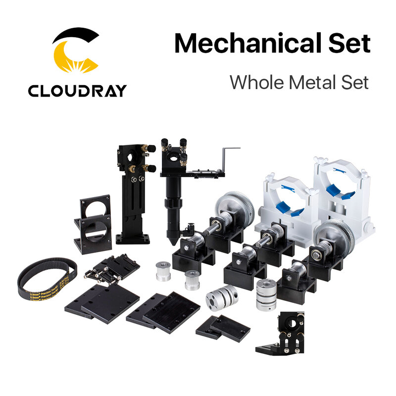 Cloudray-Cabezal de transmisión láser CO2, piezas de Metal, componentes mecánicos para máquina cortadora de grabado láser CO2, bricolaje