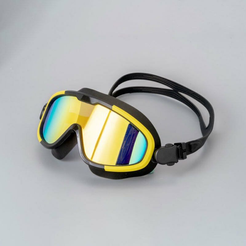 Óculos de natação profissionais para homens e mulheres, lentes de proteção para adultos, óculos de natação de silicone ajustáveis à prova d'água