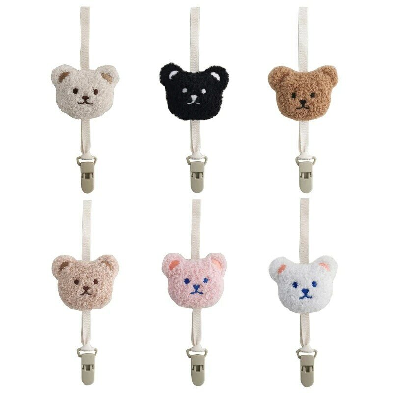 Pacifier Holder Chain with Bear Decoration Stylish Pacifier Holder Pacifier Clip