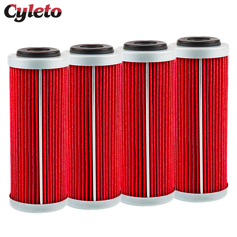 4/6 Pcs Cyleto Motorcycle Oil Filter for KTM SX SXF SXS EXC EXC-F EXC-R XCF XCF-W XCW SMR 250 350 400 450 505 530 2007-2020