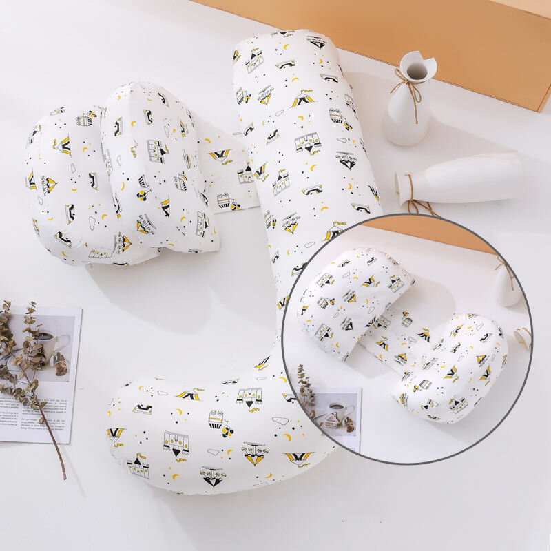 Высококачественная J-образная подушка для поддержки сна для беременных женщин Подушка для кормления с боковым сном для поздних сроков беременности артефакт сна