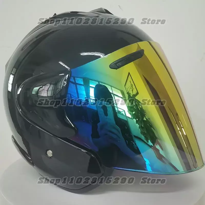 Ram3 밝은 블랙 하프 헬멧 남녀공용, 오토바이 오프로드 여름 헬멧, 다운힐 레이싱, 마운틴 크로스, Casco Capacete