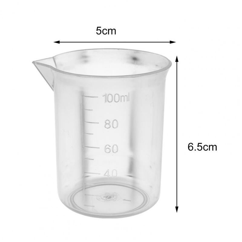 透明なプラスチック製の温度測定カップ,液体容器,エポキシ樹脂,シリコンメイキングツール,100 ml